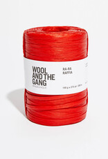 Wool & The Gang Ra Ra Raffia bardot red