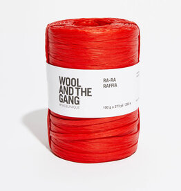 Wool & The Gang Ra Ra Raffia bardot red