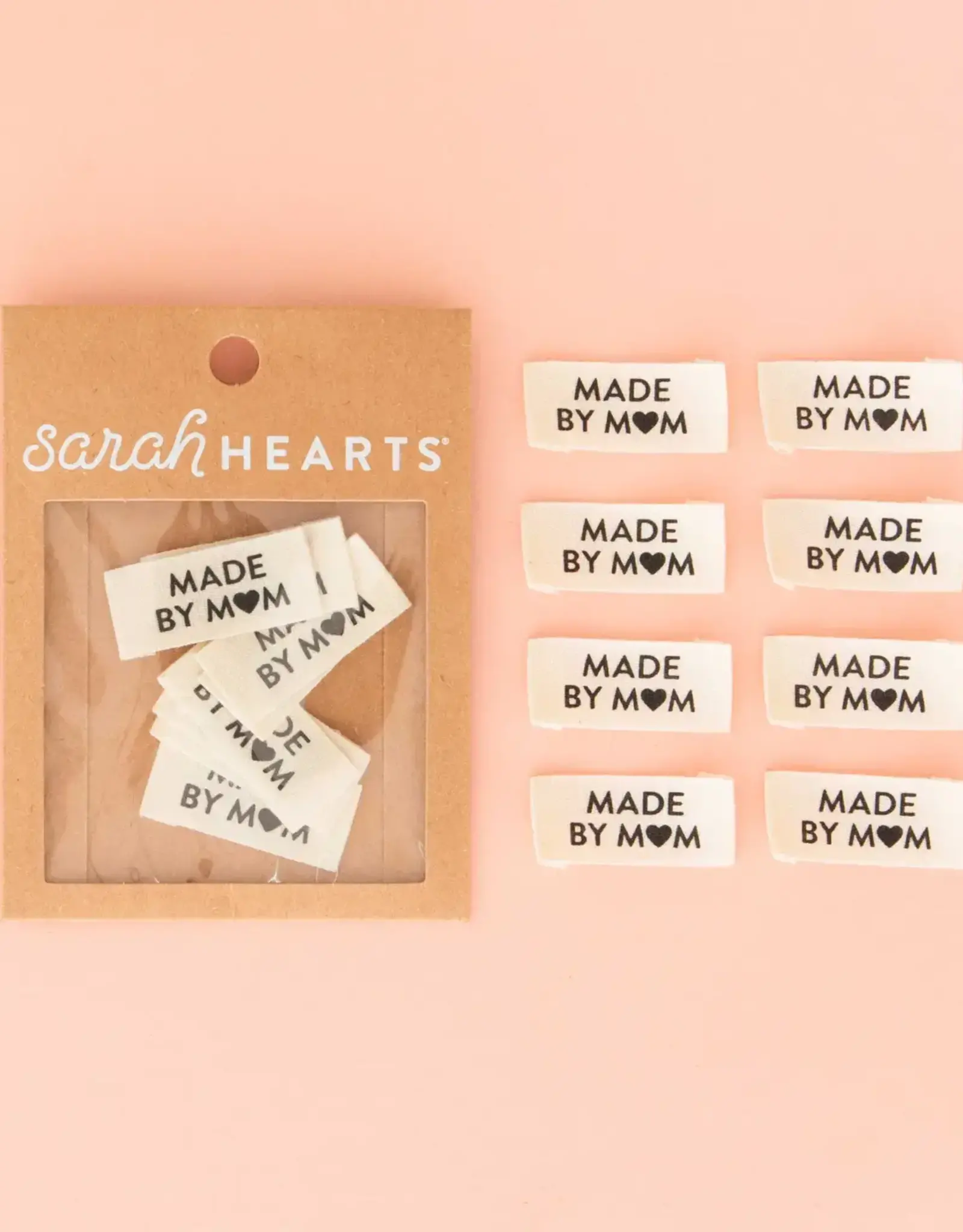 Sarah Hearts Made by Mom Organic Cotton Labels