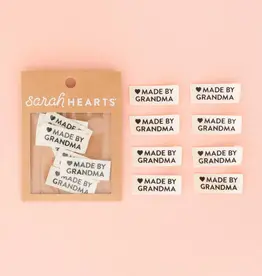 Sarah Hearts Made by Grandma Organic Cotton Labels