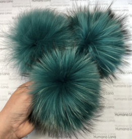 Humana Lana Racoon Fur viridian green 17-18 cm