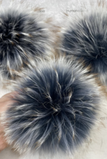 Humana Lana Racoon Fur navy with latte tips