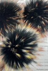 Humana Lana Racoon Fur black and tan