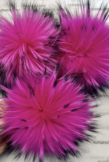 Humana Lana Racoon Fur neon pink