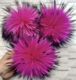 Humana Lana Racoon Fur neon pink