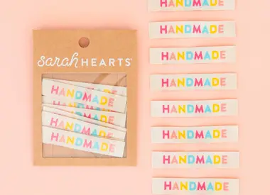 Sarah Hearts Woven Labels