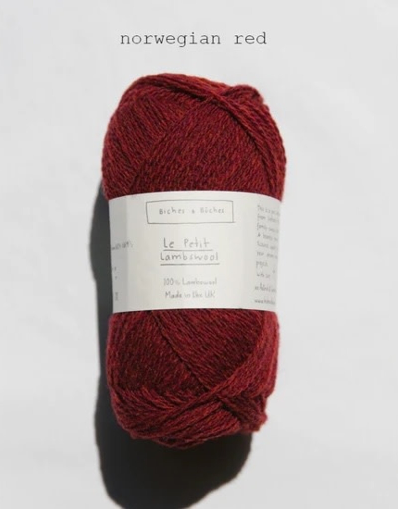 Biches & Buches Le Petit Lambswool norwegian red