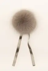 Ikigaifiber Faux Fur Pom Poms luxe grey