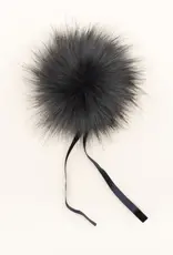 Ikigaifiber Faux Fur Pom Poms steel