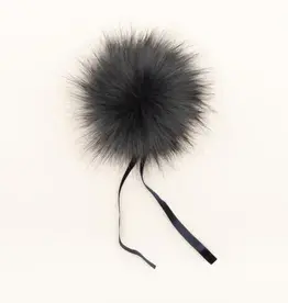 Ikigaifiber Faux Fur Pom Poms steel