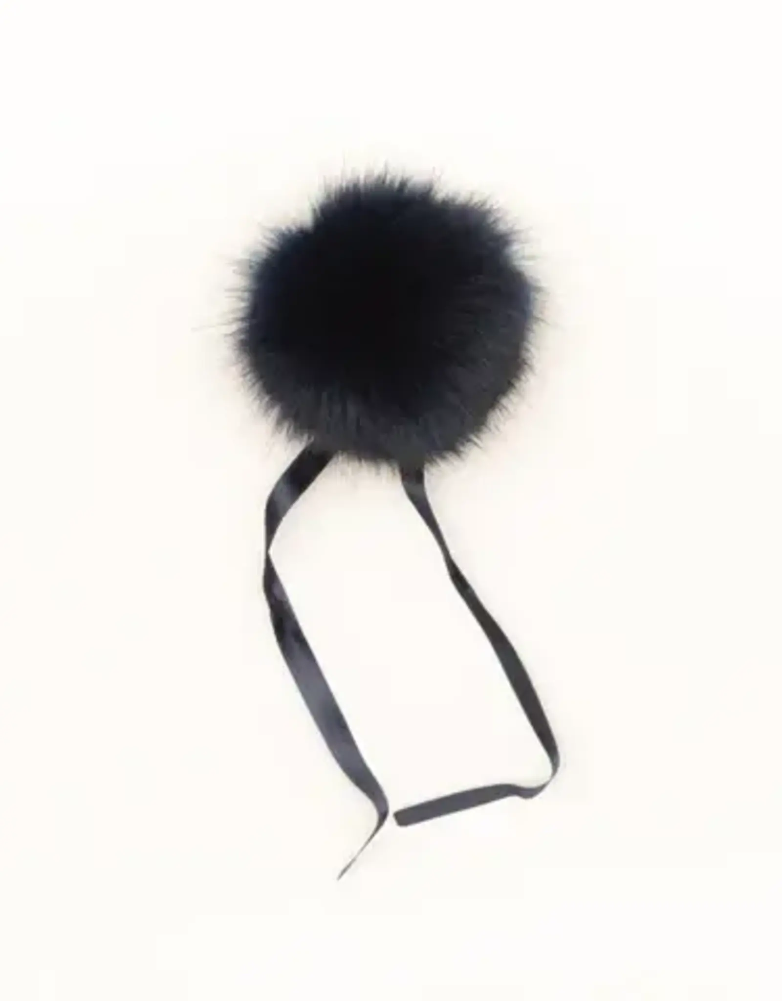 Ikigaifiber Faux Fur Pom Poms deep indigo