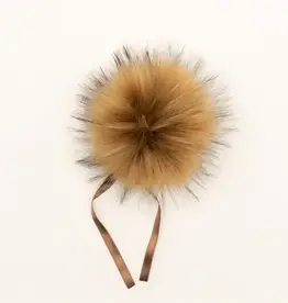 Ikigaifiber Faux Fur Pom Poms camel