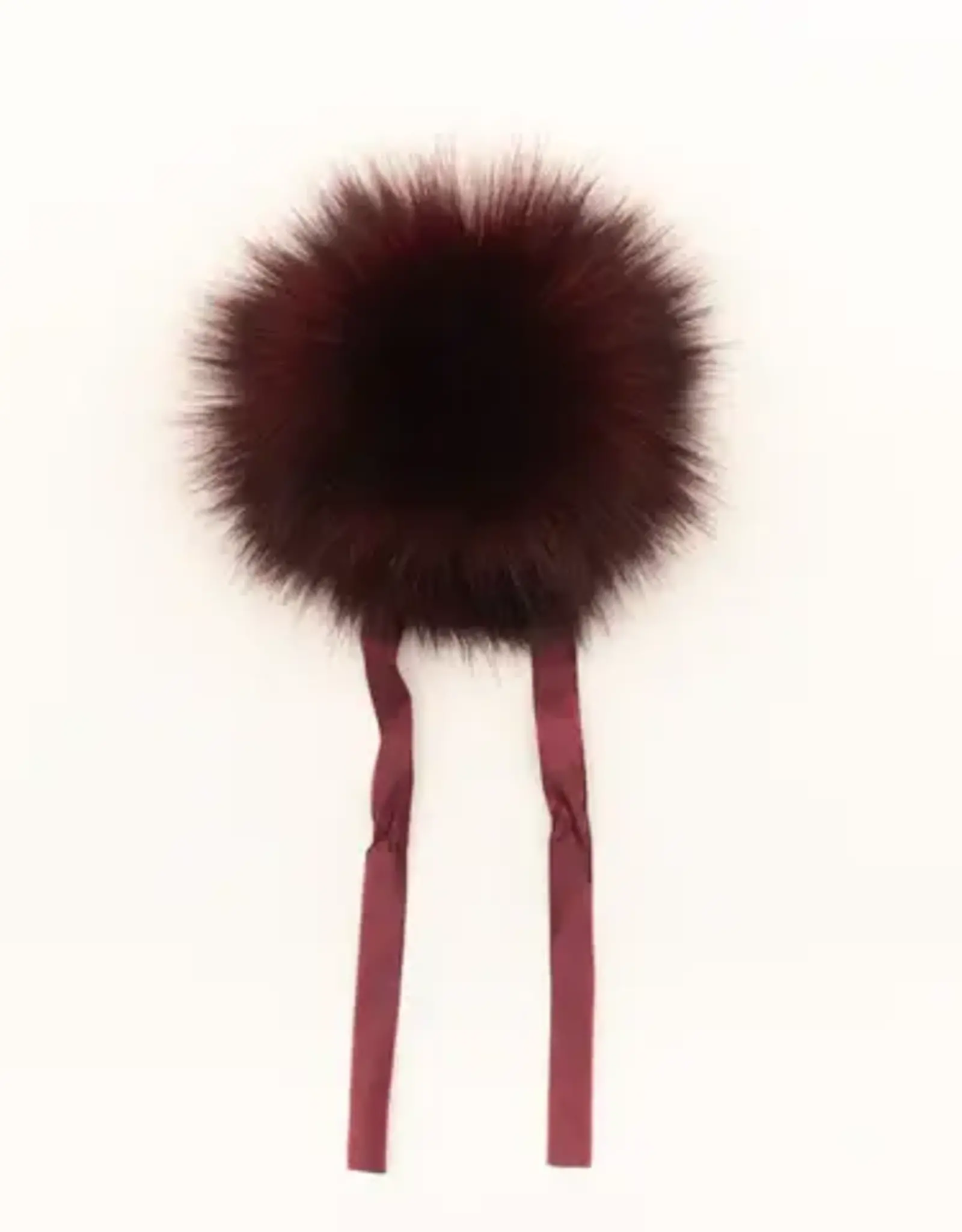 Ikigaifiber Faux Fur Pom Poms cabarnet