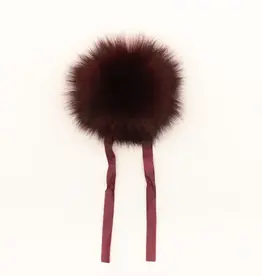 Ikigaifiber Faux Fur Pom Poms cabarnet