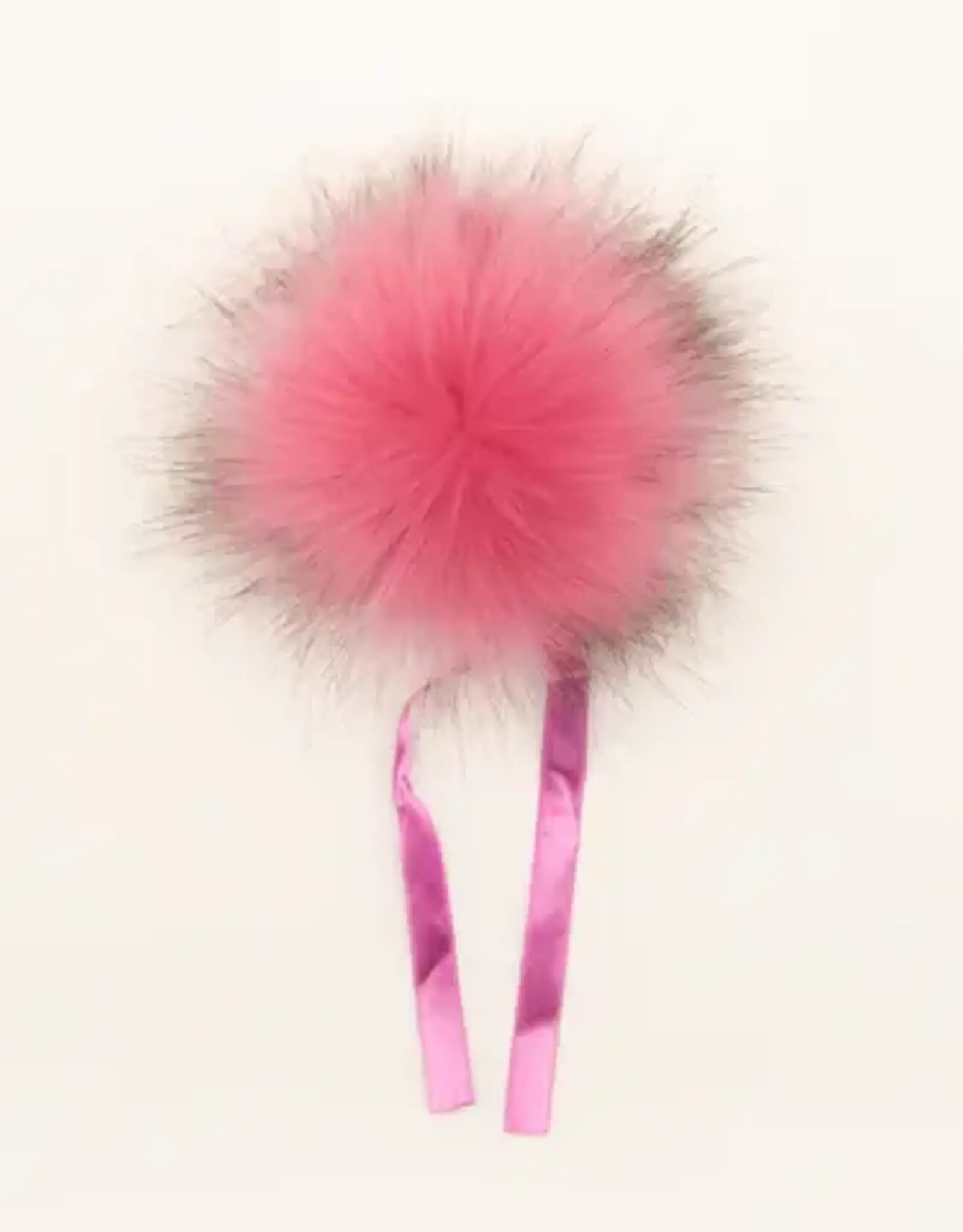 Ikigaifiber Faux Fur Pom Poms bubble gum
