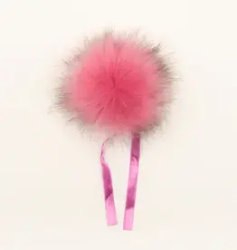 Ikigaifiber Faux Fur Pom Poms bubble gum