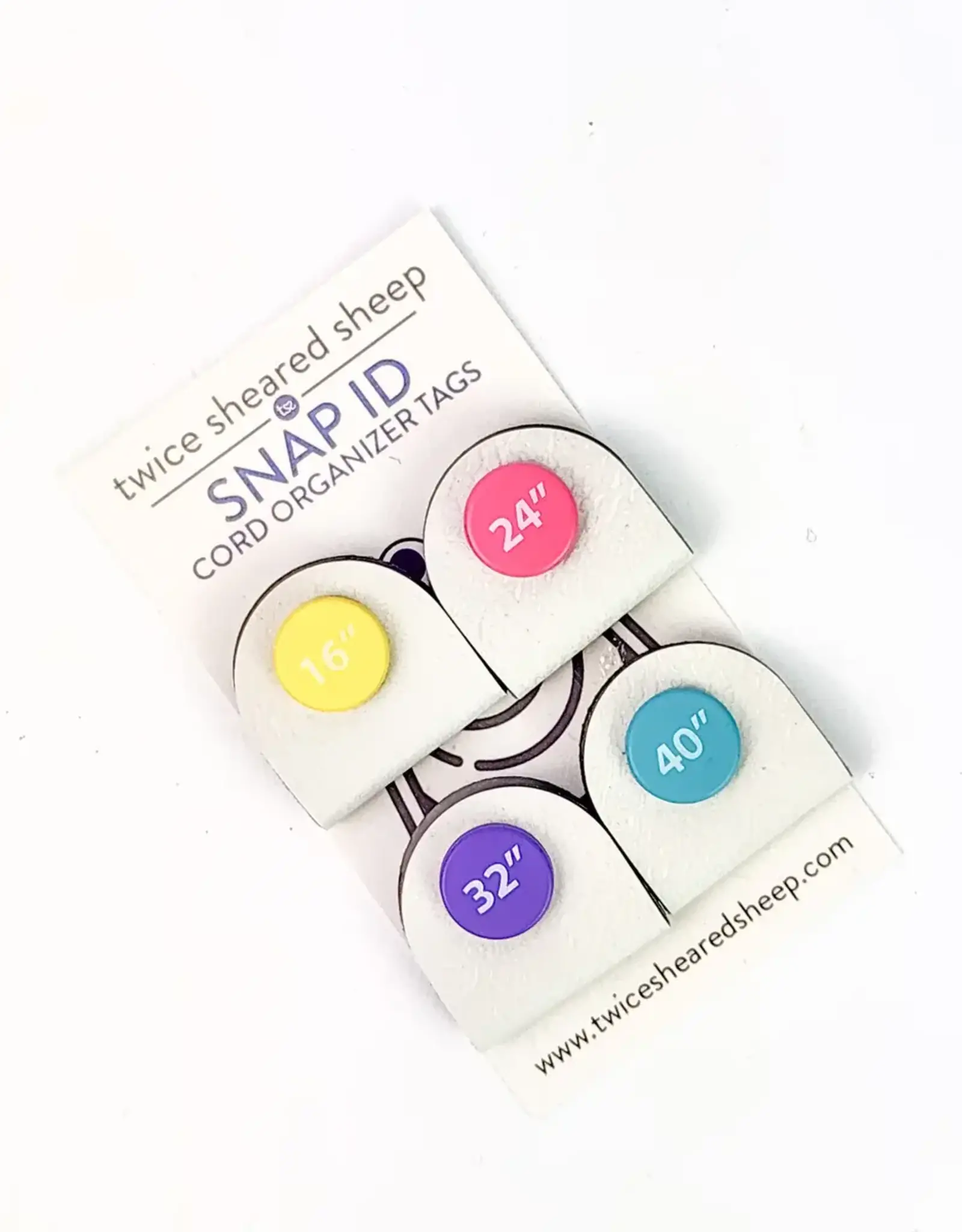Twice Sheared Sheep Snap ID Cord Organizer Tags