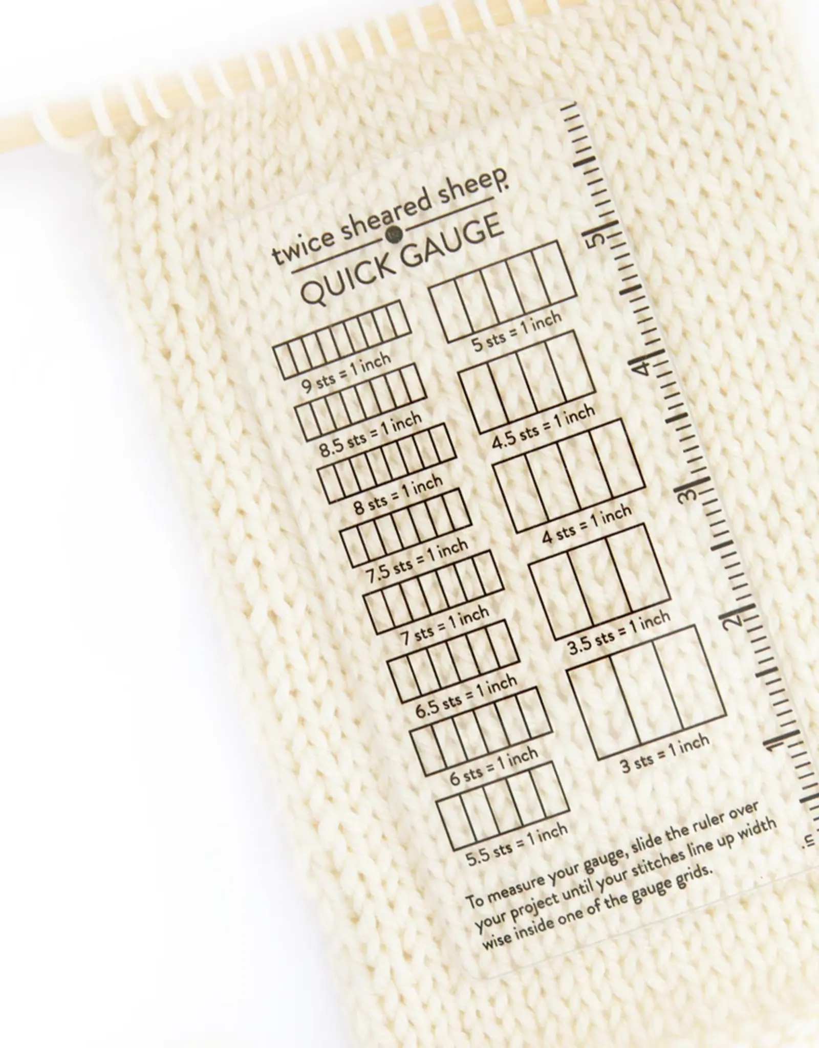 Twice Sheared Sheep Quick Gauge Ruler