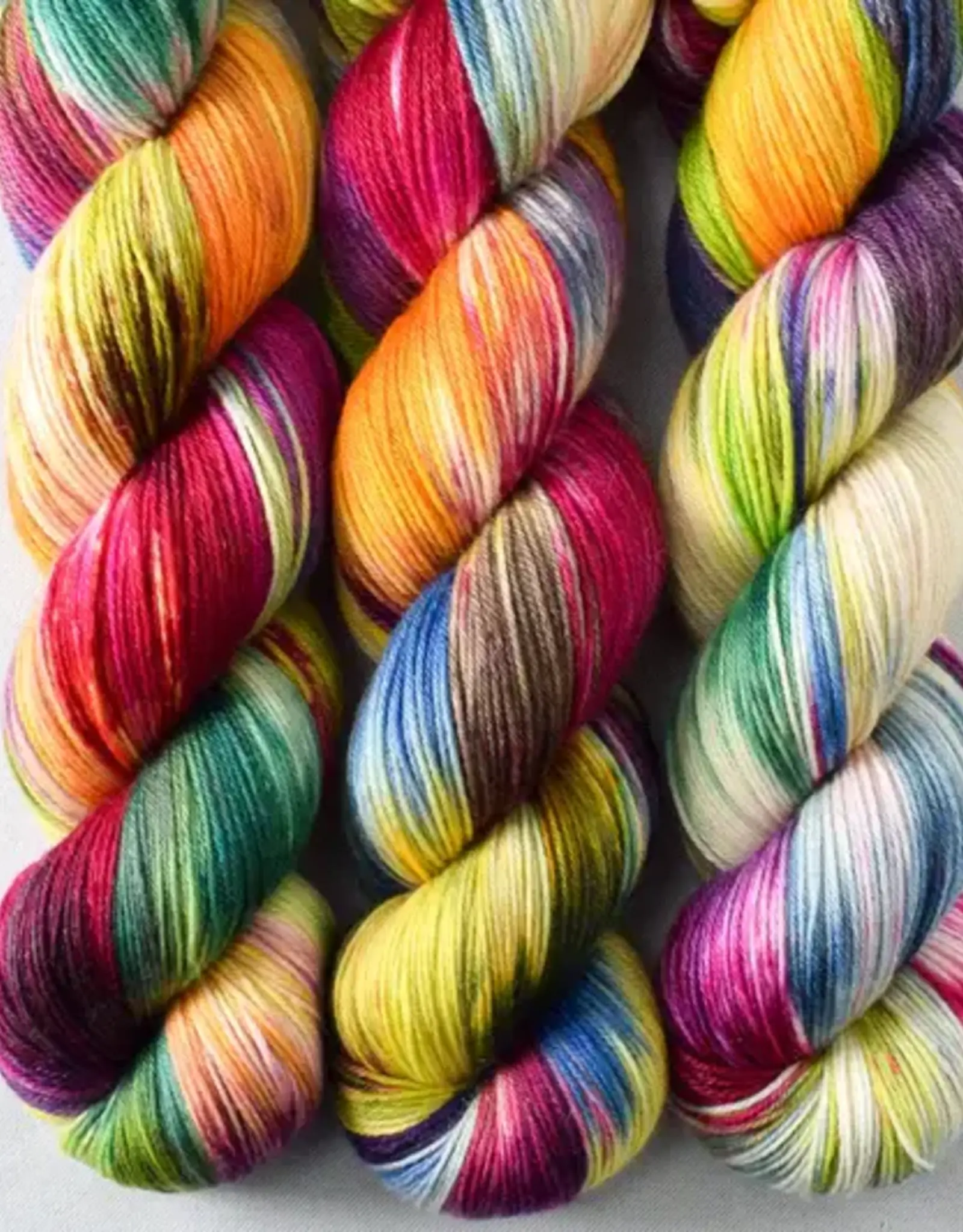 Miss Babs Yummy 2 Ply Toes rainbow carwash