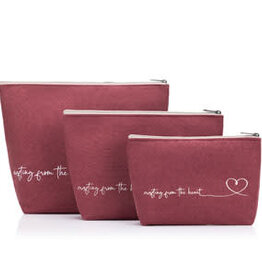 Della Q Mesh Zip Collection linen wine