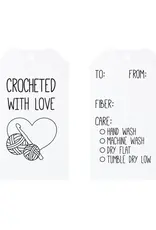 Camp Stitchwood Crocheted With Love gift tags