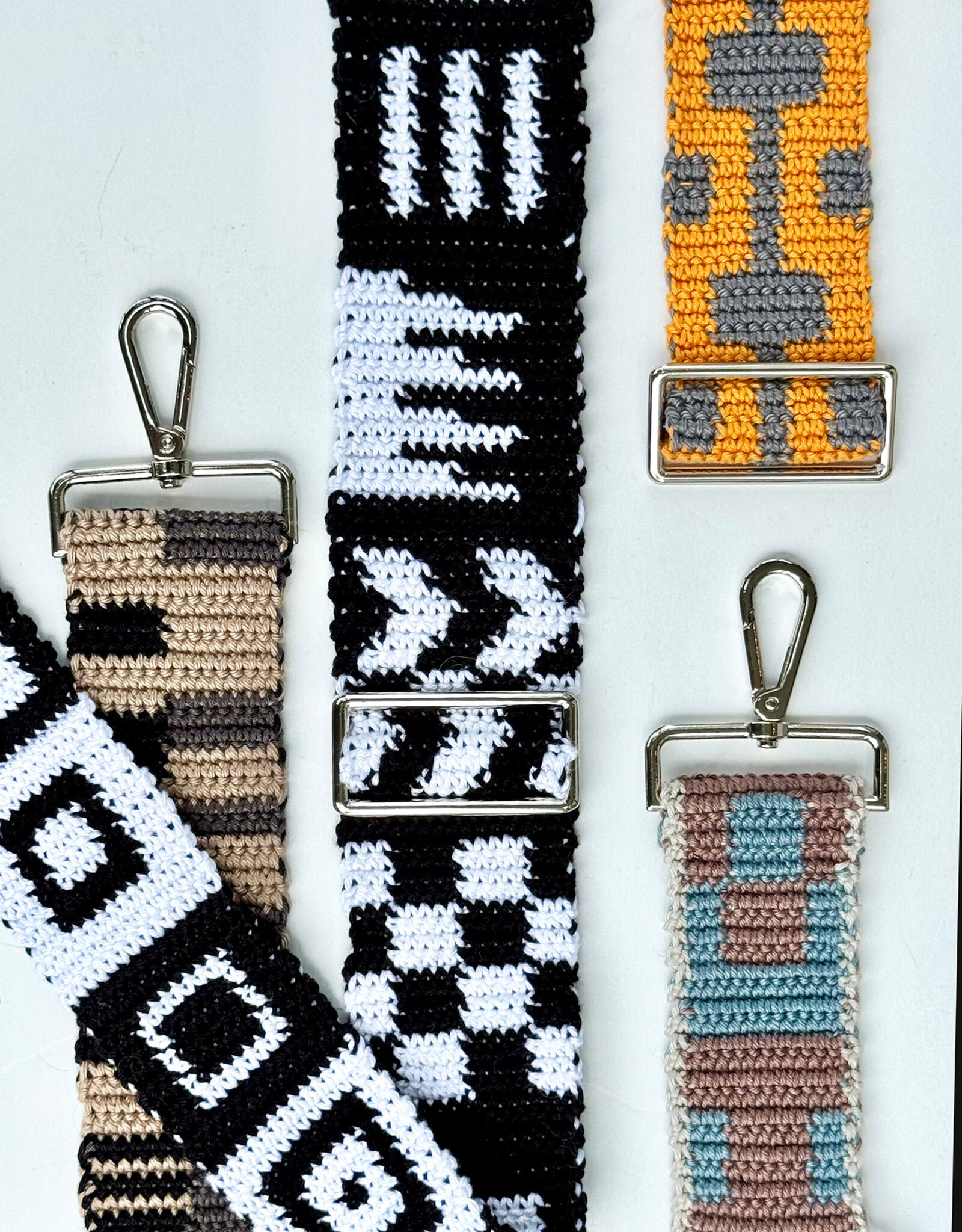 Tapestry Crossbody Strap Mosaic Crochet Fall 2025