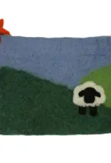frabjousfibers Pasture-ized Felt Notions Bag fiddleheads