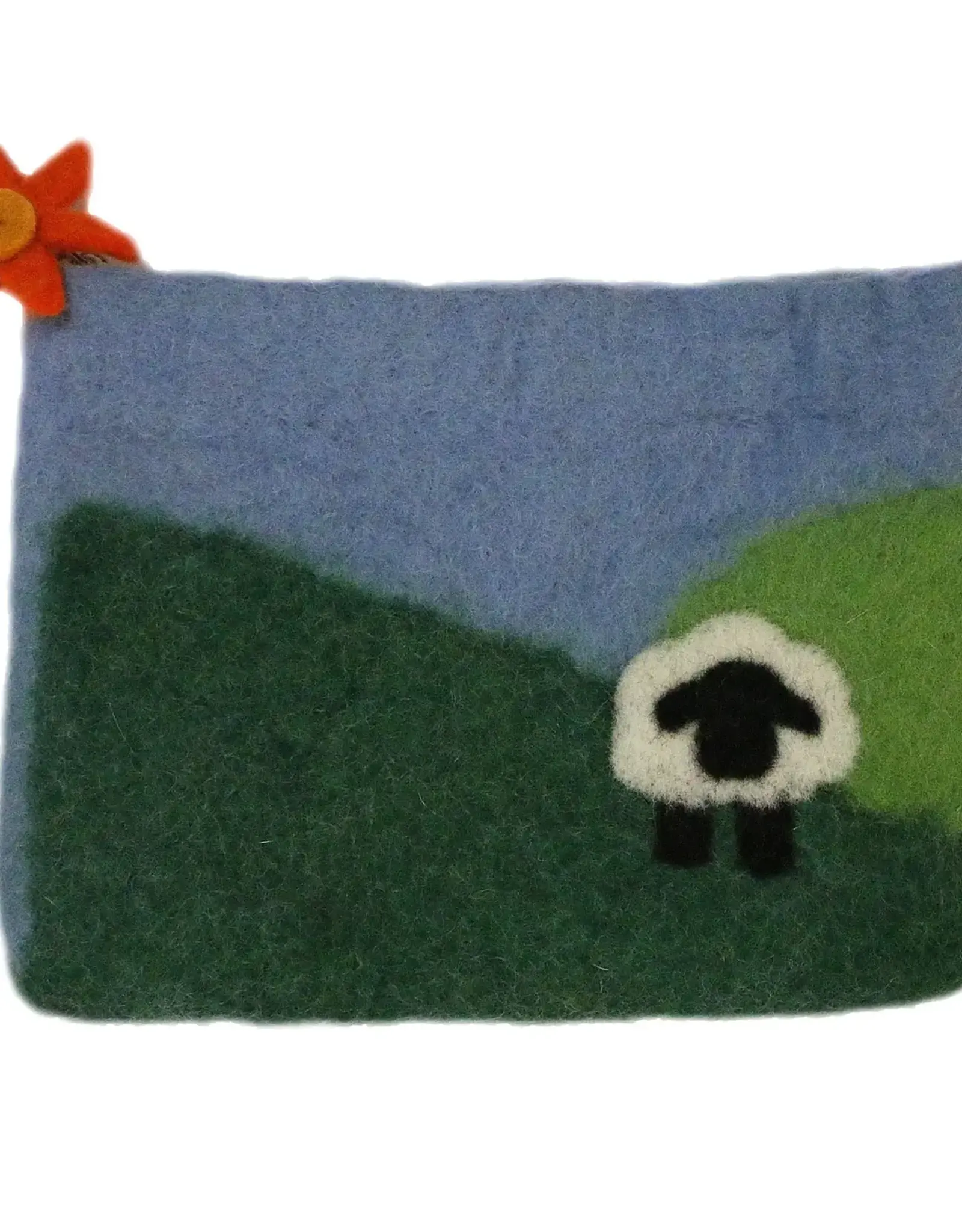frabjousfibers Pasture-ized Felt Notions Bag fiddleheads