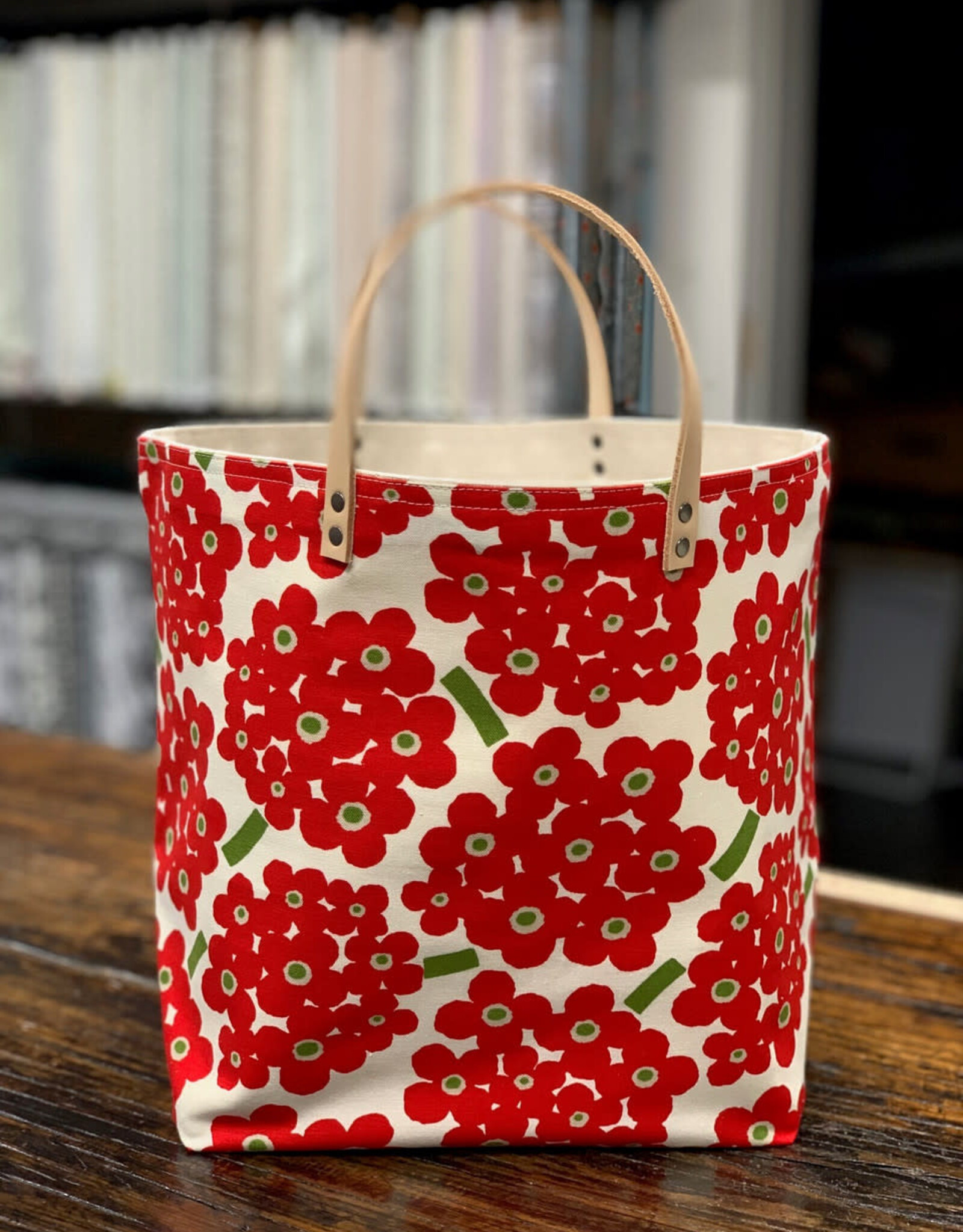 65 South Amazing Grace Red Bucket Bag