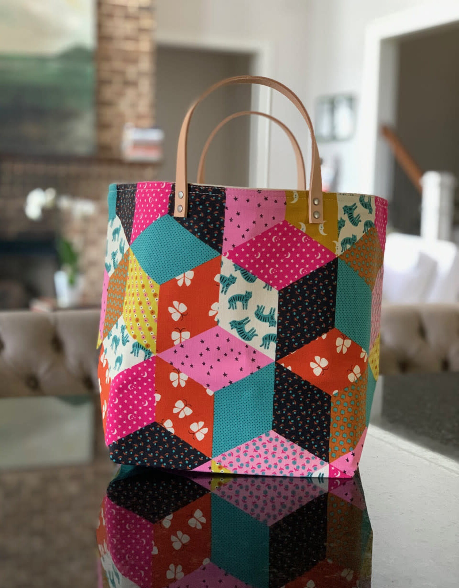 65 South Lucky Lucky Aqua Tint Bucket Bag