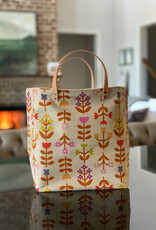 65 South Favorite Flowers Natural Bucket Bag