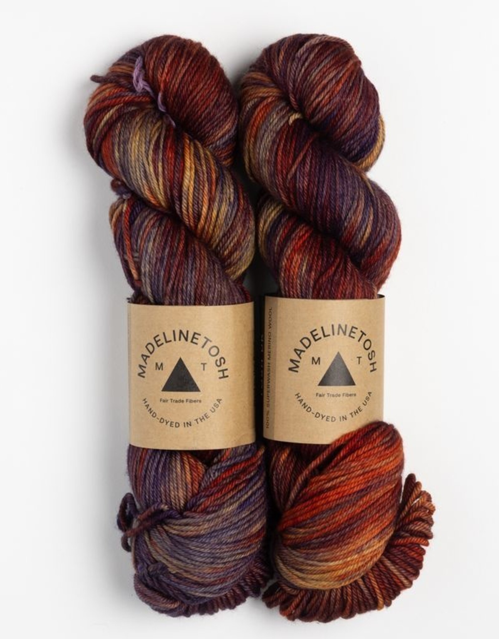 Madelinetosh Tosh DK Hue of the Moment plaid to the bone