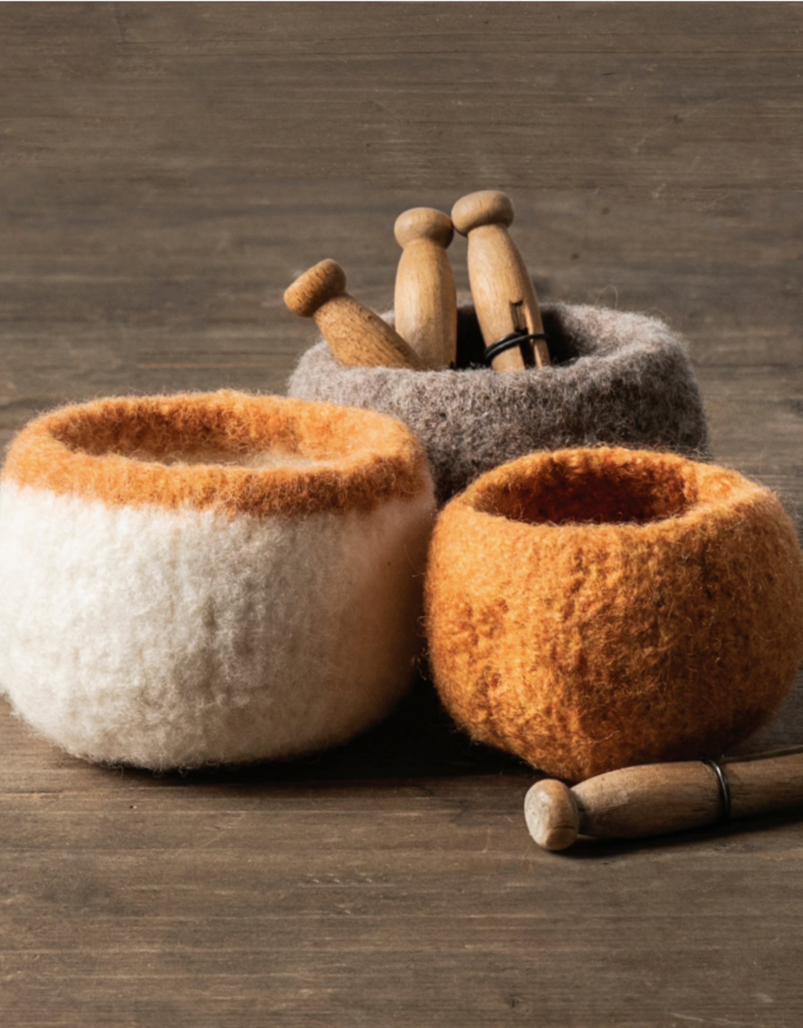 Blue Sky Hillman Felted Vessels