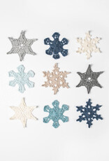 Blue Sky Holiday Frost Snowflakes