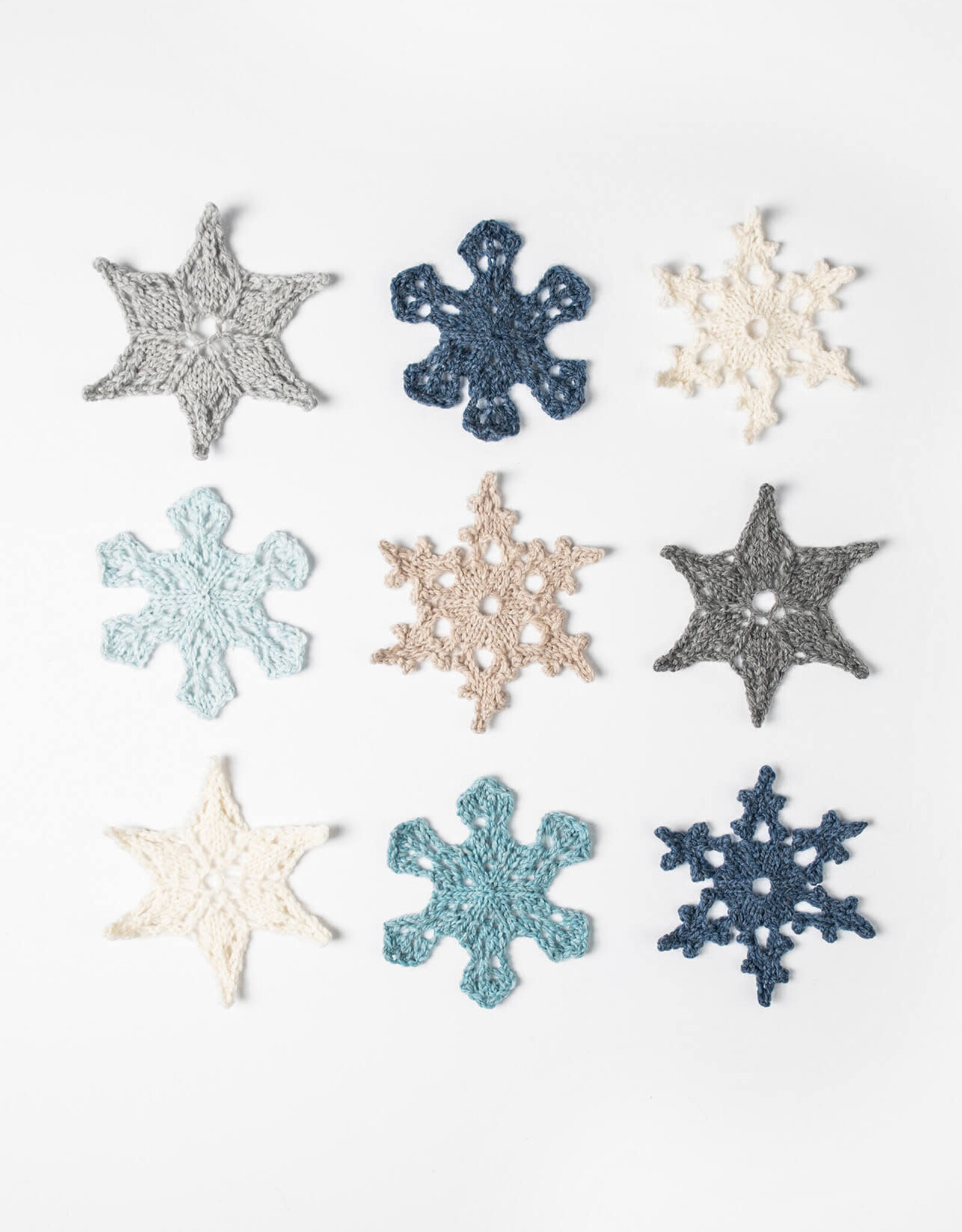 Blue Sky Holiday Frost Snowflakes