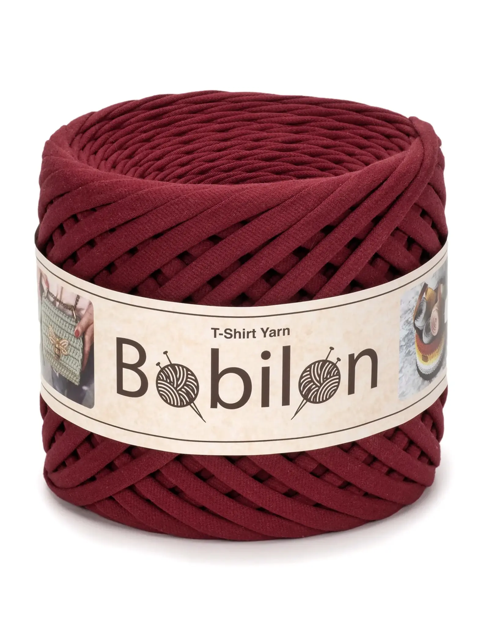 Bobilon T Shirt Yarn Mini 5-7 mm burgundy