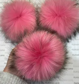 Humana Lana Racoon Fur baby pink with dark tips  17-18 cm