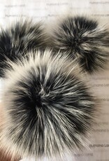 Humana Lana Racoon Fur black and white