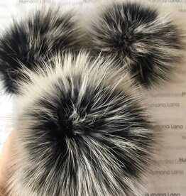Humana Lana Racoon Fur black and white