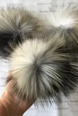 Humana Lana Racoon Fur white grey black