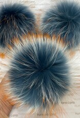 Humana Lana Racoon Fur steel blue with reddish tips