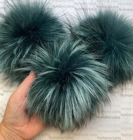 Humana Lana Racoon Fur emerald green 17-18 cm