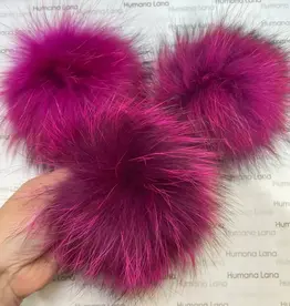 Humana Lana Racoon Fur fuschia