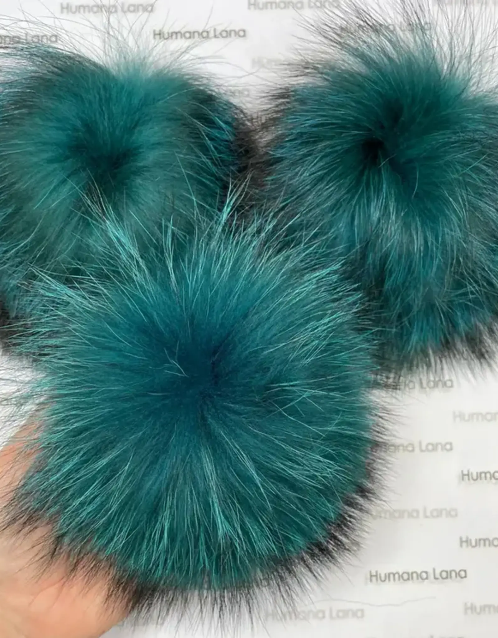 Humana Lana Racoon Fur teal 17-18 cm