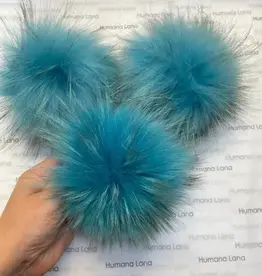 Humana Lana Racoon Fur blue green 17-18 cm