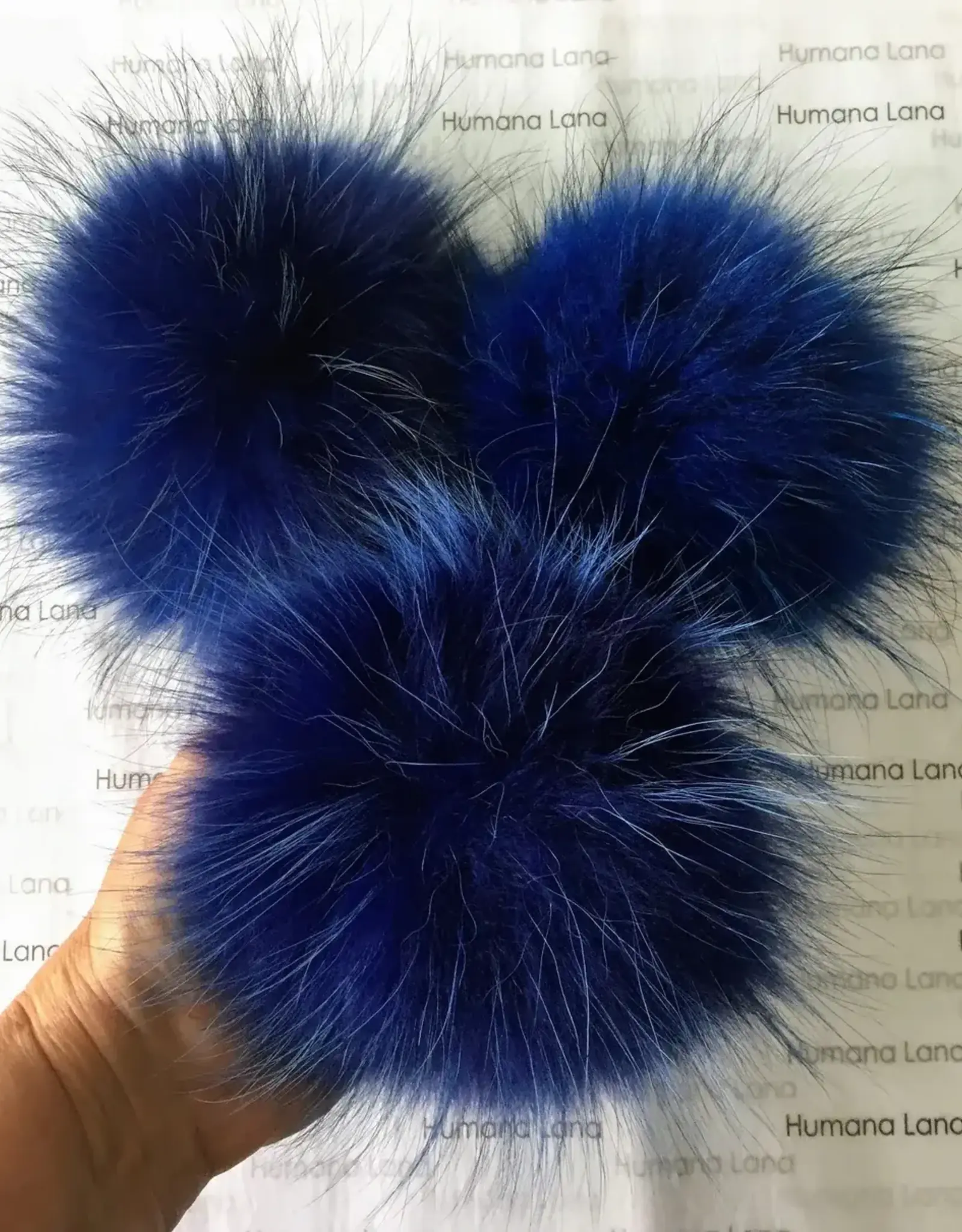 Humana Lana Racoon Fur royal blue 17-18 cm