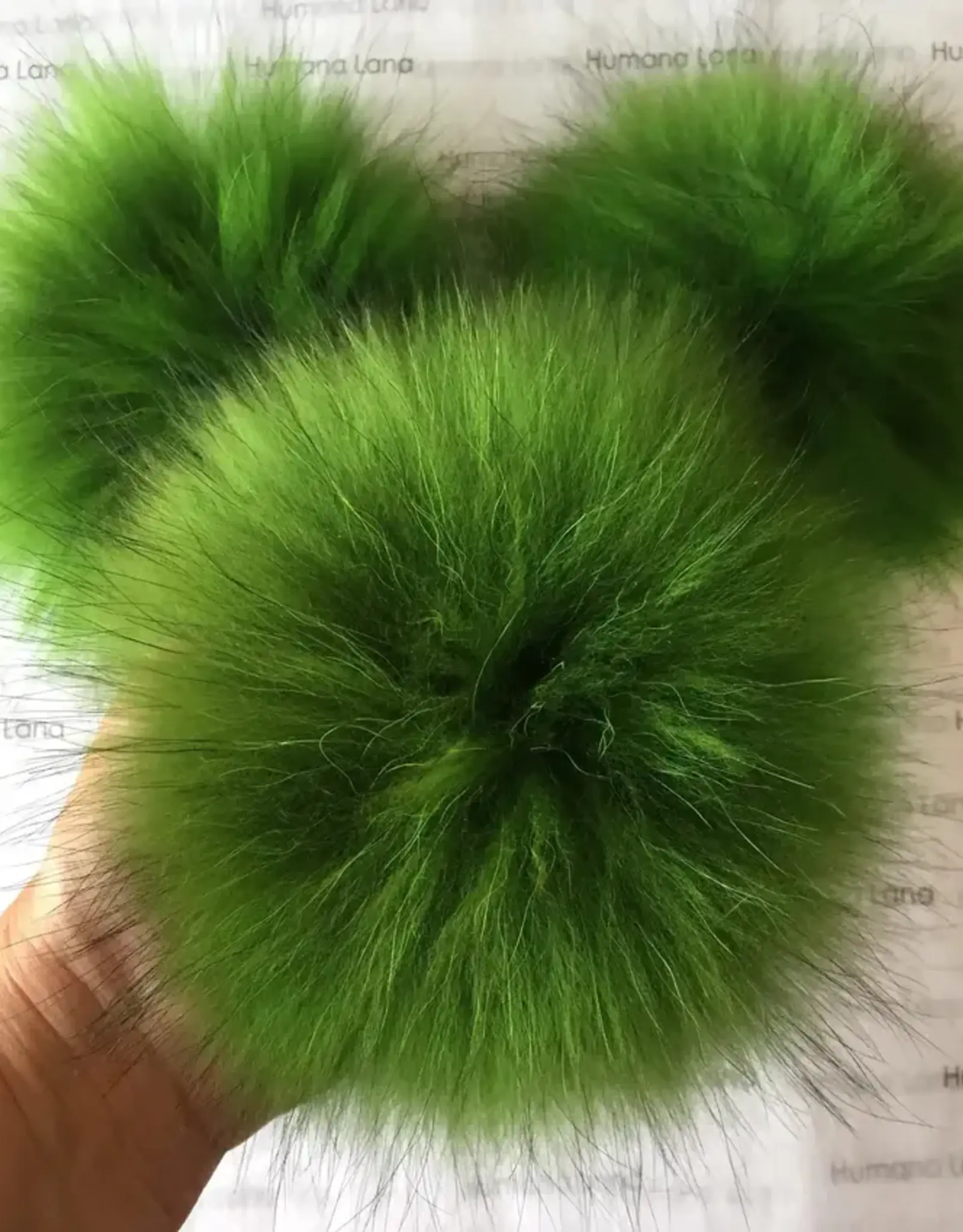 Humana Lana Racoon Fur green 17-18 cm