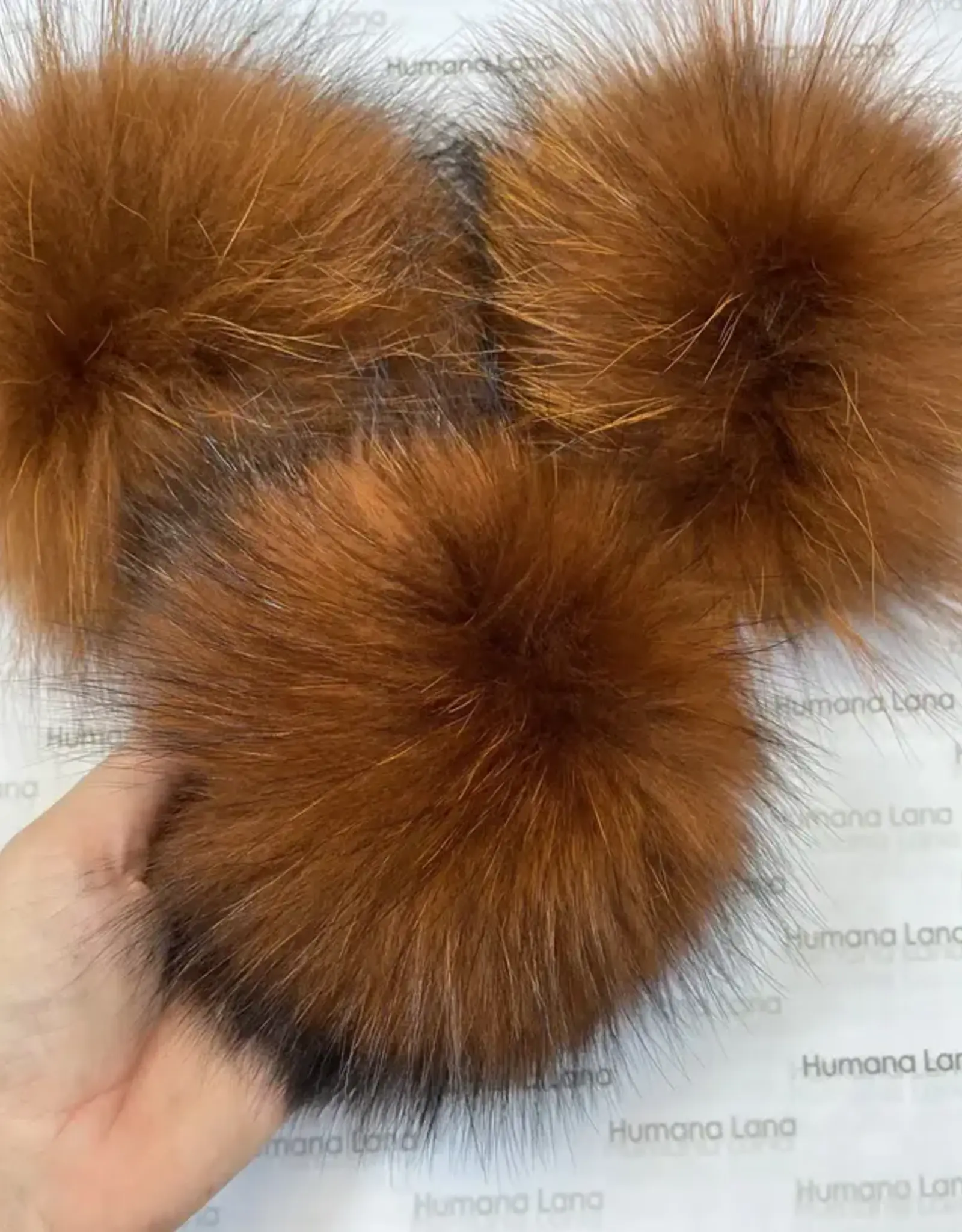 Humana Lana Racoon Fur reddish brown 19-20 cm