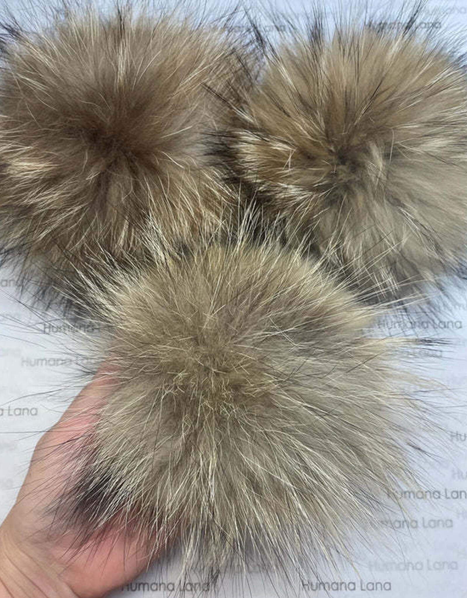 Humana Lana Racoon Fur light natural 19-20 cm