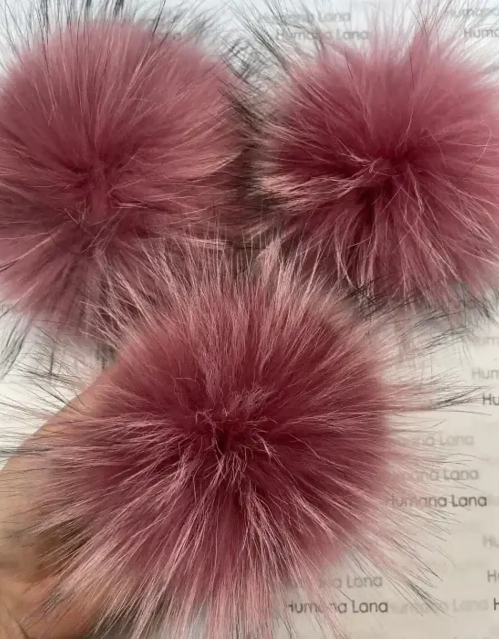 Humana Lana Racoon Fur azalea pink 17-18 cm
